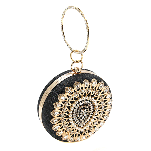Bella Collection Round Crystal Evening Bag - Lily And Ann Online Boutique