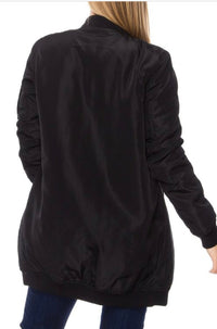 Long Body Bomber Jacket - Lily And Ann Online Boutique