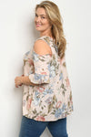 Flower Print Plus Size Top - Lily And Ann Online Boutique