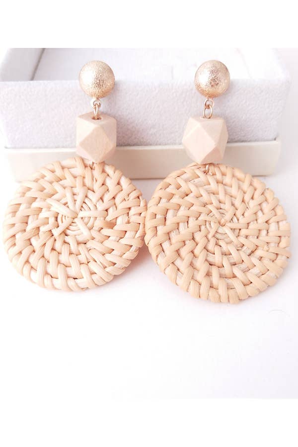Multi Shape Woven Earrings - Lily And Ann Online Boutique