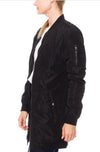 Long Body Bomber Jacket - Lily And Ann Online Boutique
