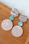 Clay Marble Earrings - Lily And Ann Online Boutique
