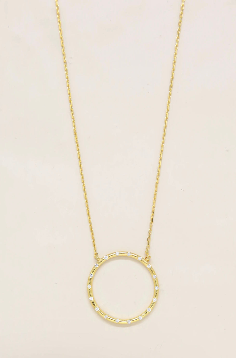 Circle of Love Crystal Pendant Necklace