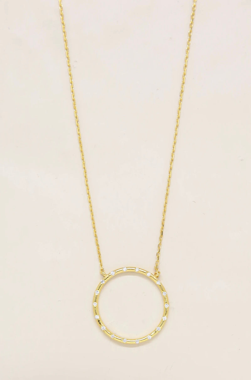Circle of Love Crystal Pendant Necklace