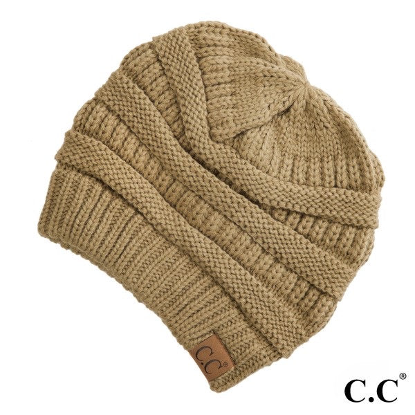 Camel C.C. Beanie - Lily And Ann Online Boutique