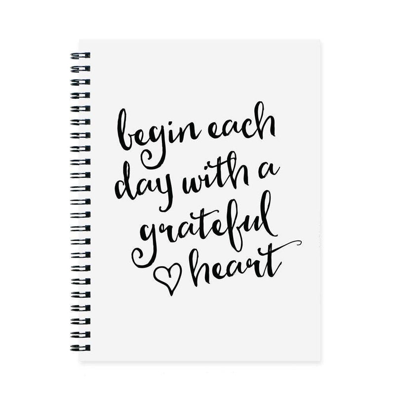 Begin Each Day With a Grateful Heart Journal - Lily And Ann Online Boutique