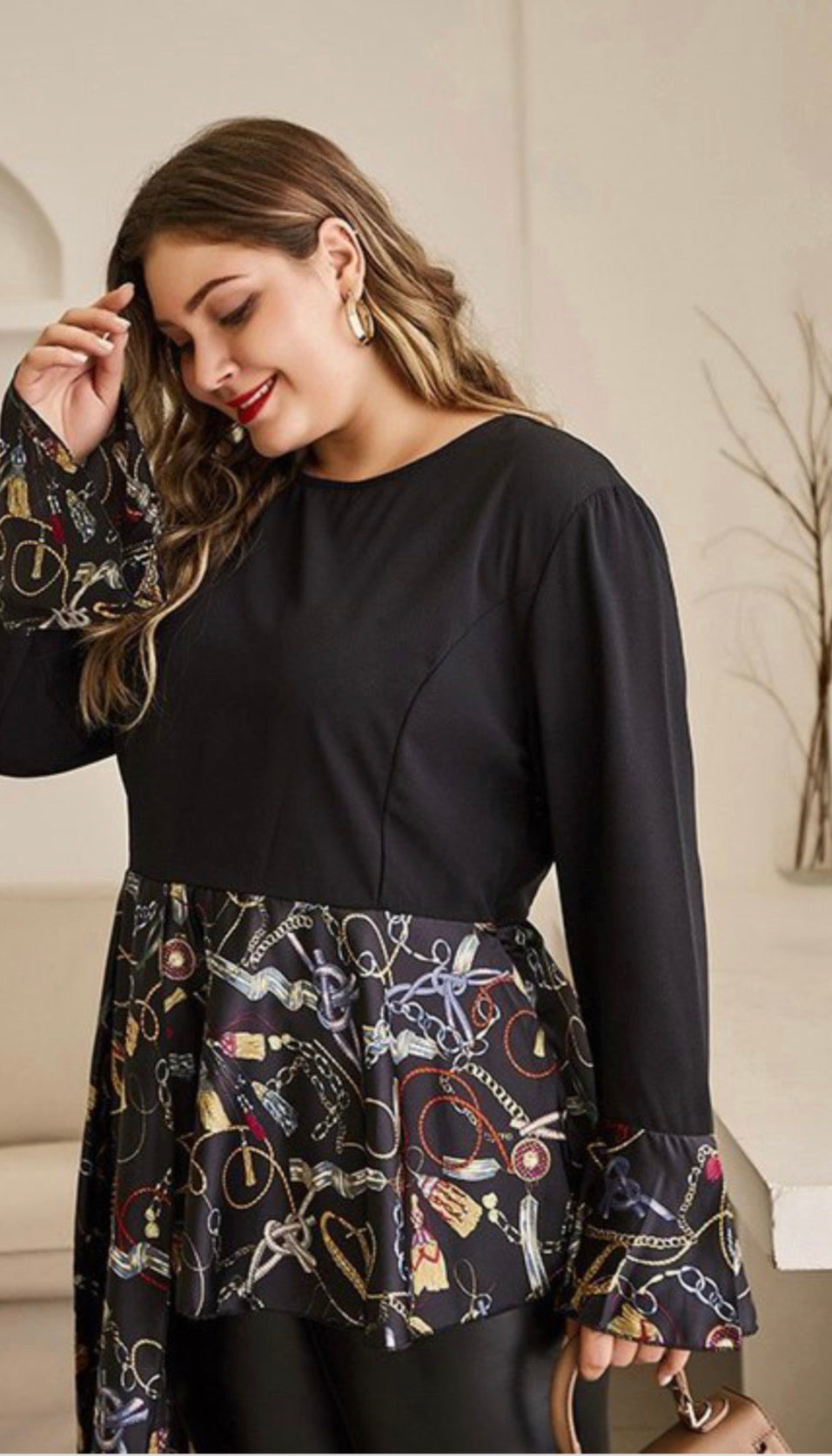 Bell Sleeve Plus Size Top - Lily And Ann Online Boutique