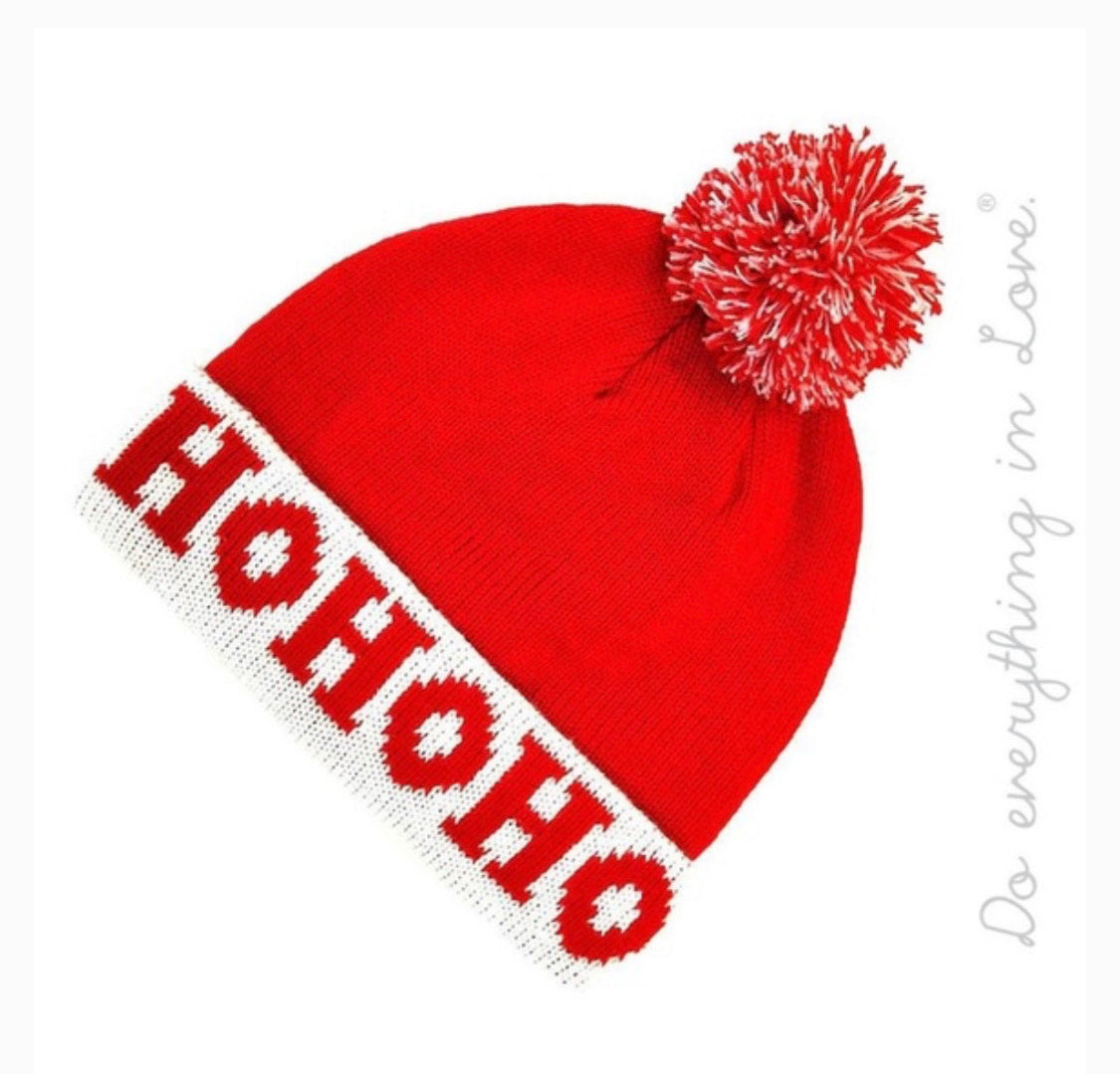 Christmas Pom Beanie - Lily And Ann Online Boutique