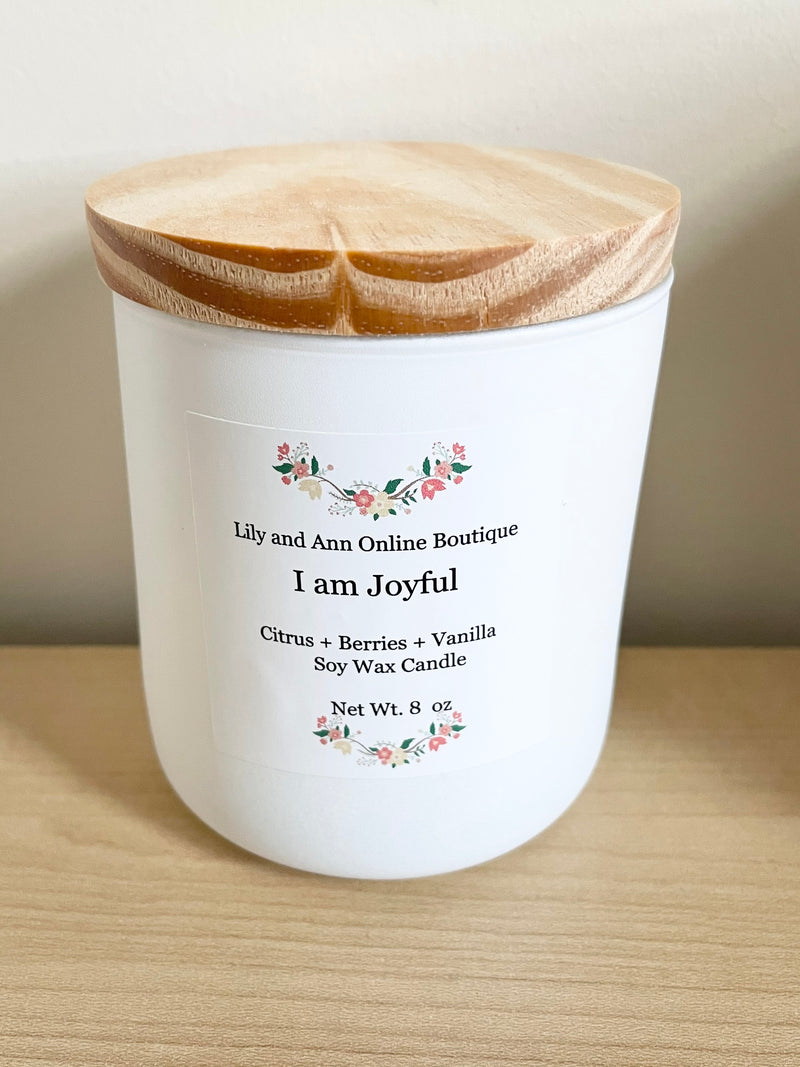 I am Joyful Candle - Lily And Ann Online Boutique